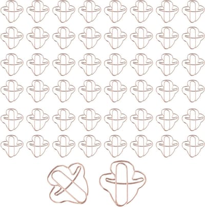 Kleurrijke Paddenstoelvormige Paperclips - 50 Stuks Creatieve Metalen Paperclips in Plastic Doos voor Kantoor, School en Documenten, Perfect als Cadeau
