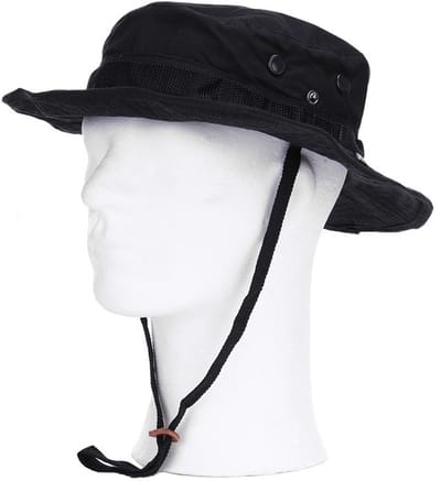 101 INC - Bush hat with memory wire (kleur: Zwart / maat: S)