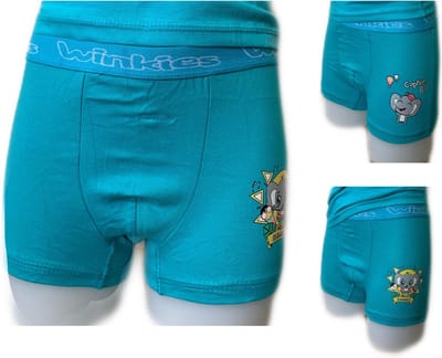 Embrator 2-stuks Jongens Boxershorts met opdruk turquoise 104/110