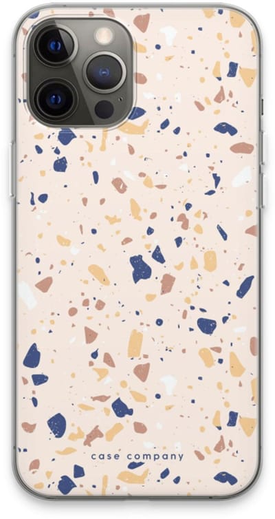 Case Company® - Hoesje geschikt voor iPhone 13 Pro Max hoesje - Terrazzo N°23 - Soft Cover Telefoonhoesje - Bescherming aan alle Kanten en Schermrand