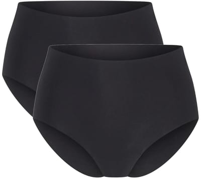 Beeren dames maxi slips Invisible - 2-pack Nel - maat L/XL - zwart