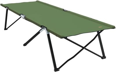 Opvouwbaar Camping Bed - Draagbaar Kampeerbed - Buiten Ontspannen - Waterafstotende Stof - 206 x 76 cm - Geel