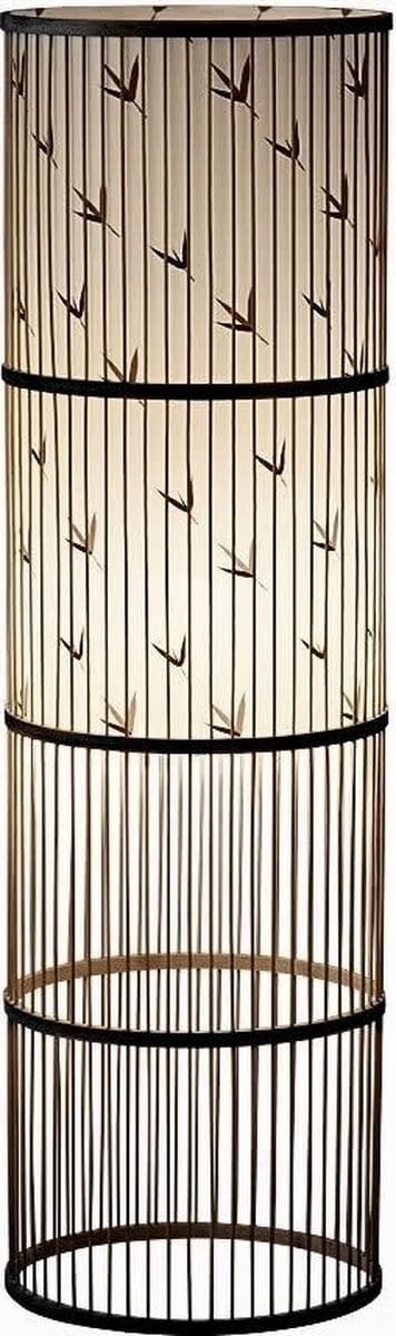 Fine Asianliving Bamboe Vloerlamp Zwart D28xH100cm Sveinn