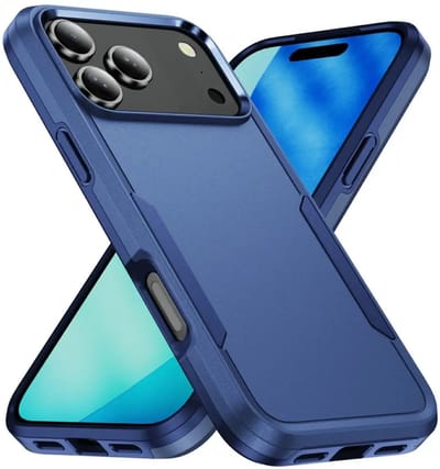 Back Cover Geschikt voor Apple iPhone 17 Pro | Rugged Hoesje | Beschermhoes | Schokbestendige Hardcase | Shockproof | Tegen Vallen | Blauw