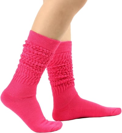 Lachen met Dikke Winterkniekousen voor Dames en Meisjes - Comfortabele en Warme Slouch Sokken voor Boots