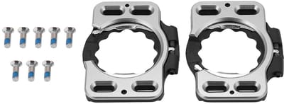 Dailygoods- Cleats Comfortabele Bescherming - Speedplay Zero - Schoenplaatjes - Adapter - Converter - Aluminium Hars - Zwart/Zilver