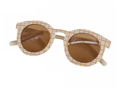 Kinder Zonnebril - Ruit Crème | UV400 | Kunststof | Fashion Favorite