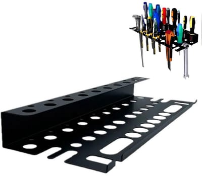 Dailygoods - Tangenhouder, wandhouder, wandgemonteerde gereedschapsorganizer, schroevendraaier- en tanghouder, stalen organizer, houder voor werkplaats, schuur, garage, 40 cm