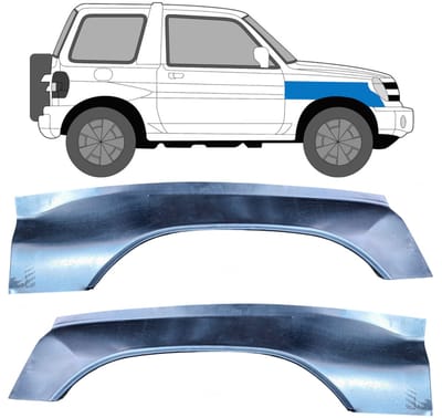 Reparatiepaneel voorspatbord voor Mitsubishi Pajero Pinin 1998-2007