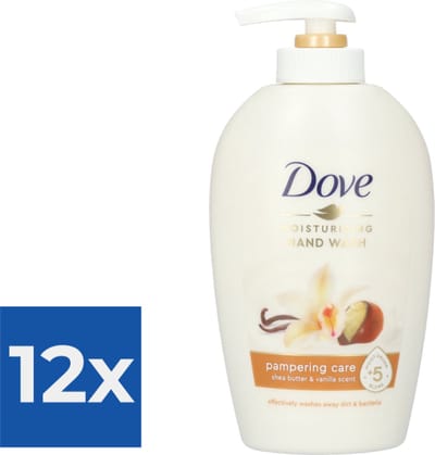 Dove Handzeep Pompje - Shea Butter 250 ml - Voordeelverpakking 12 stuks