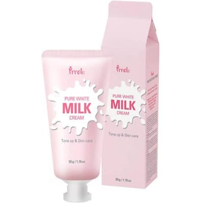 Prreti Crème Lactée Blanche Pure Crème Éclaircissante aux Protéines de Lait 50G