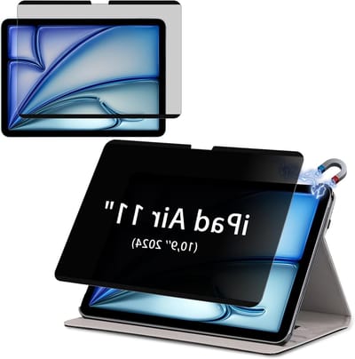 Magnetische Screen Protector voor iPad Air 11 Inch M2 (2024) - Verwijderbare Anti-Spy Bescherming, Krasbestendig en Schokabsorberend