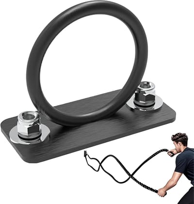 Bevestigingsbeugel Muur - Fitness Haken - Kracht Training - Stabiele Constructie - 16 x 13 x 10 cm - Zwart