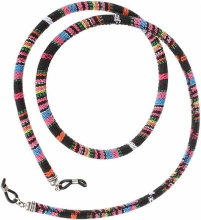Fako Bijoux® - Brillenkoord - Bohemian - 6mm - 75cm - Zwart
