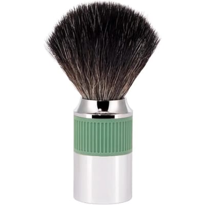 MÜHLE -Scheerkwast -NEO -Zwart Fibre -Chroom/Salviagroen, 21mm
