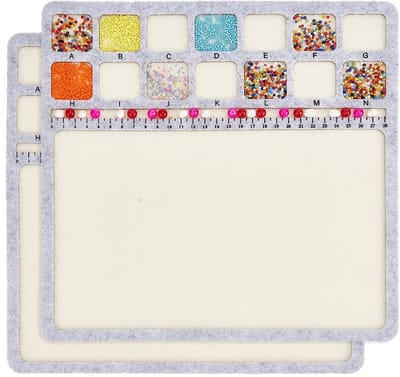 Dailygoods- Vilten Planken - Vierkant 30 x 30 cm - Kralenbord - Creatieve Accessoires - Voor Kunst/Sieraden - Ambachtelijke Ervaring