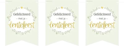 Flag banner - Lentefeest