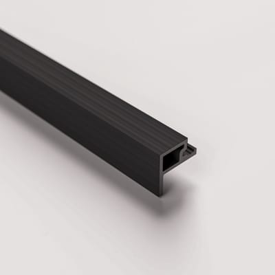 Barnwoodweb WPC Startprofiel Antraciet – 270 × 2,6 × 4,9 cm - Startprofiel voor WPC Buitenpanelen Antraciet