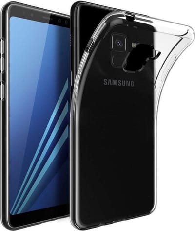 HB Hoesje Geschikt voor Samsung Galaxy A8 2018 - Siliconen Back Cover - Transparant