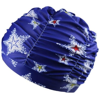 Bonnet de bain surdimensionné à séchage rapide, respirant, pour sources chaudes blue star