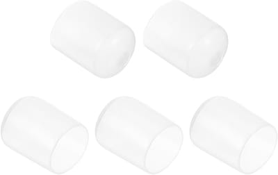 Rubberen Eindkappen - Beschermdoppen Vinyl - Vloeren Beschermen - Flexibel Vinylmateriaal - 21 mm Binnendiameter - Transparant