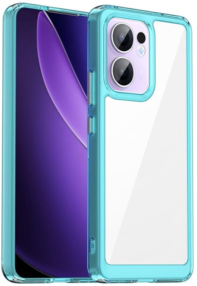 Coverup Hoesje - Geschikt voor OPPO Reno13 F / FS 5G Hoesje - Coverup Transparant ShockProof TPU Back Cover - Blauw
