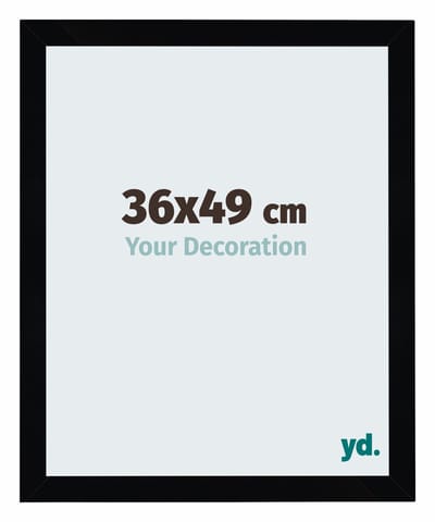 Your Decoration - Puzzellijst 36x49 cm - Zwart Hoogglans - Puzzellijst 500-1000 stukjes - MDF Fotolijst - Mura