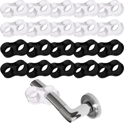 8-vormige deurklinkbuffer - Set van 20 - Elastische deurstopper - Muurbescherming
