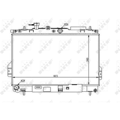 Radiator, motorkoeling NRF 53362