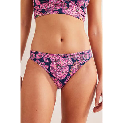 Boden Classic Bikini Bottoms Navy, Paisley Terrace Maat: 16 | Bikini's Outlet | Dames | Blauw