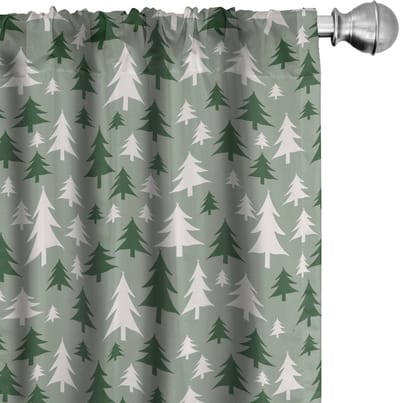 ABAKUHAUS Voorhangen – 2x75x175 cm – Mikrofaser – Reseda Groen