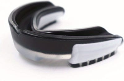 Bovista Gebitsbeschermer Kickboksen - Boksen - Bitje Vechtsport - Volwassen - Mouthguard - Tanden - Zwart & Wit - Klein