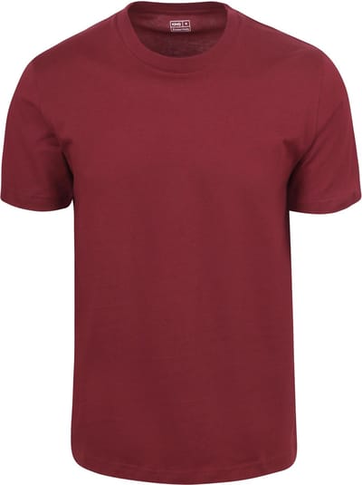 King Essentials The Steve T-Shirt Burgundy - Maat M - Heren - Casual T-shirts
