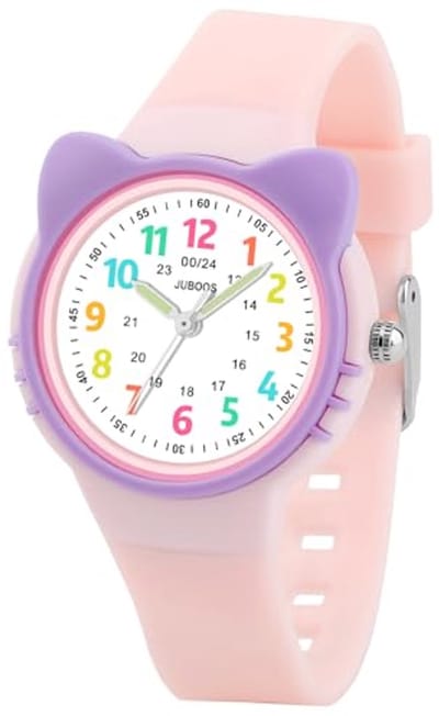 Kinderhorloge voor Meisjes - Analoog en Waterdicht - Tijd Leren - 5-15 Jaar