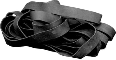 1 kg - Elastiek - Zwart - diameter 120mm - breedte 15mm - in zak - ca 95 stuks