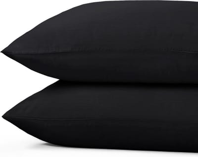 Princess Line Kussenslopen 100% Zachte Katoen - 60x70 cm - (set van 4 stuks)  - Zwart