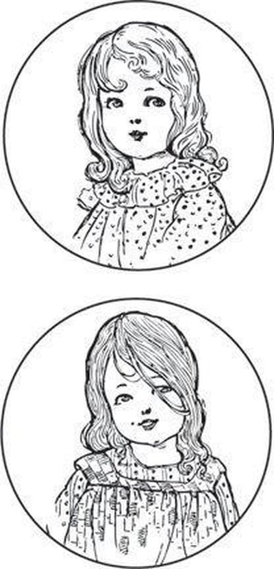 Stempel / Stamp: Transparent Marianne Design stempel: "Vintage Ladies CS0850