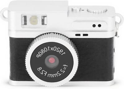Draagbare Mini Camera 1080p HD met Ketting en Flits, Ideaal voor Kinderen, Reizen en Opnames, 180mAh (Zwart)