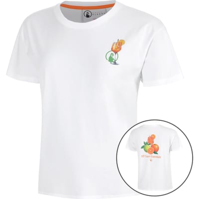 Quiet Please Joy Off Court Essentials T-shirt Dames-wit, groen