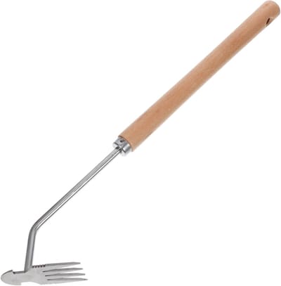 Onkruidhak Tuingereedschap - Onkruidwieder - Onkruid Wieden - Ergonomisch Ontworpen - 457 cm - Houtkleur