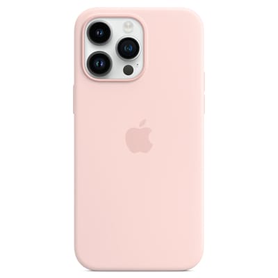 Silicone Backcover MagSafe voor de Apple iPhone 14 Pro Max - Chalk Pink