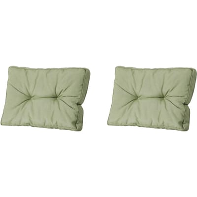 Madison - Florance Rugkussen Panama sage - Ca. 43x73 cm - Set van 2