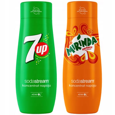 SodaStream Mirinda+7UP - Concentraat Set - 440ml - Bekende Smaken - Milieuvriendelijk