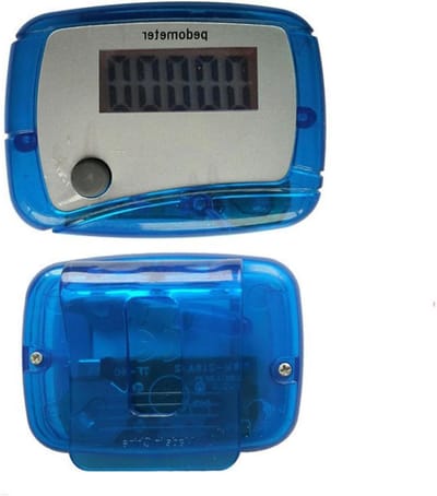 Digitale Stappenteller - Stapmeter Clip - Dagelijkse Beweging - Real-time Tracking - 4.8 x 3.6 cm - Blauw