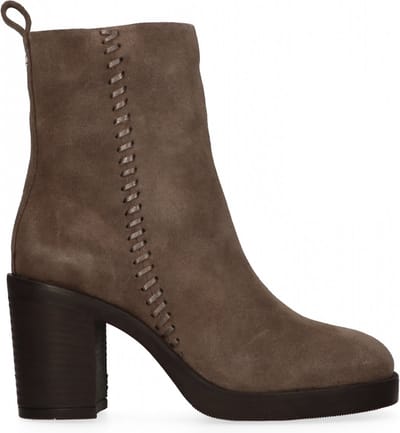 Maruti - Steffi Enkellaarsjes op hak Taupe - Taupe - Metallic Bronze - 36