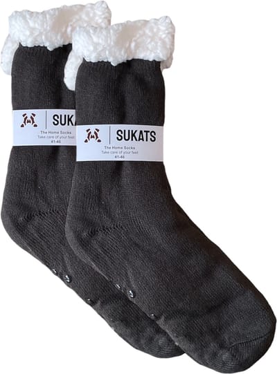 Sukats® Huissokken - Homesocks - Maat 41-46 - Antislip Sokken - Fluffy Sokken - Huissokken Heren - Slofsokken - Variant 22 - Meerdere Maten en Varianten - Verwarmde Sokken