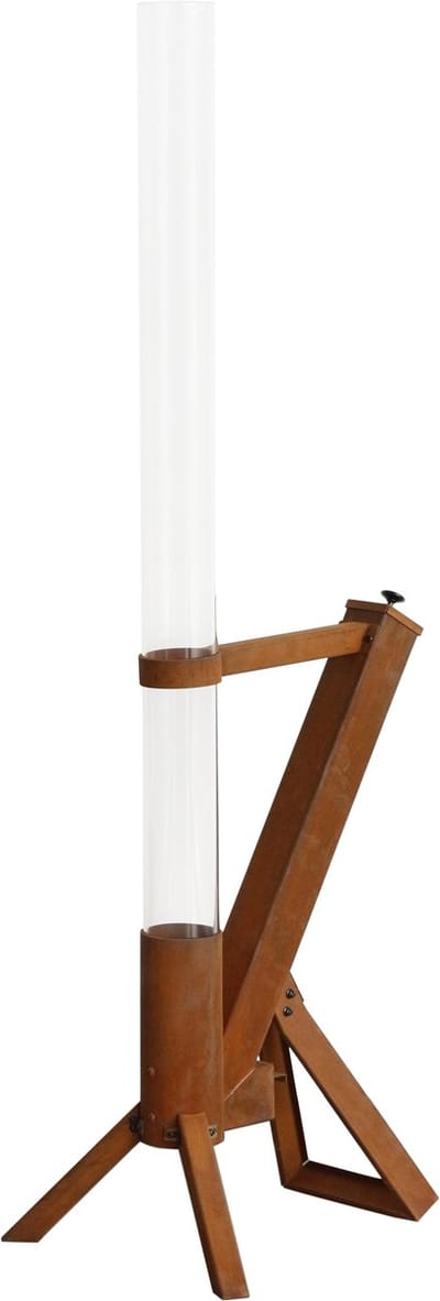 Green Flame BPH-R80-C Outdoor Pellet Lounge Heater - Corten Staal - Cortensteel **ONDERSCHEIDEND IN KWALITEIT**- 44,5x36x129,5 cm - Terrasverwarmer / Tuinhaard / Patio Heater