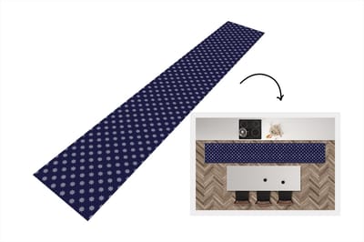 Keukenloper - Loper keuken - Patronen - Zee - Boot - Stuurwiel - 300x50 cm - Keukenloper vinyl