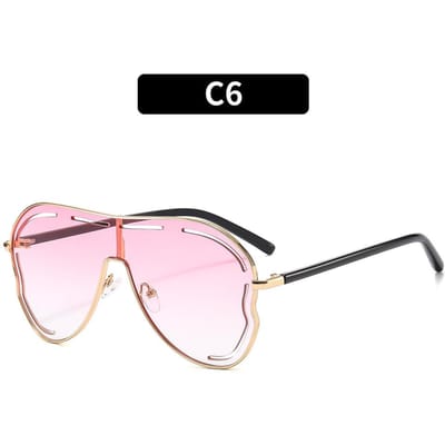 Nieuwste Hoge Kwaliteit dames Ovale Randloze Zonnebril Bril Dame Duurzaam Metaal Metalen Tinten voor Dames Rijden Bril Sonnenbrille UV400 Dames 1PC