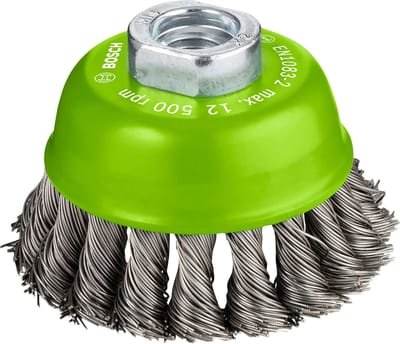 Bosch heavy for Inox wire cup brush - for aluminium stainless steel non-ferrous metal